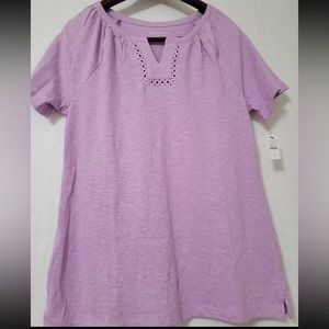 Women Blouse Talbots Purple